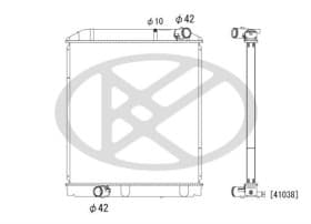 Радіатор охолодження двигуна
