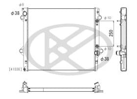 Радіатор охолодження двигуна Радіатор охолодження двигуна