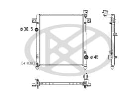 Радиатор охлаждения двигателя Радиатор охлаждения двигателя