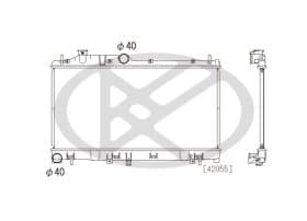 Радиатор охлаждения двигателя Радиатор охлаждения двигателя