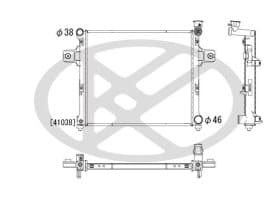 Радиатор охлаждения двигателя