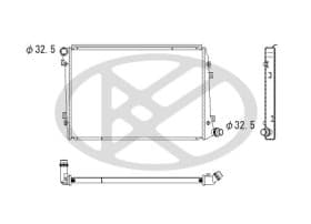 Радіатор охолодження двигуна Радіатор охолодження двигуна