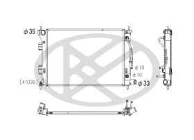 Радіатор охолодження двигуна Радіатор охолодження двигуна