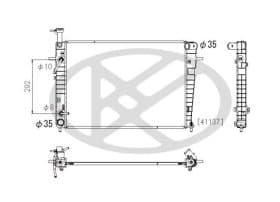 Радиатор охлаждения двигателя