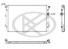 Радіатор охолодження двигуна