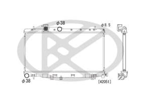 Радиатор охлаждения двигателя