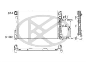 Радіатор охолодження двигуна Радіатор охолодження двигуна