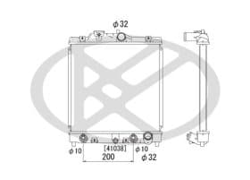 Радиатор охлаждения двигателя