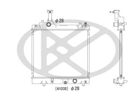 Радіатор охолодження двигуна Радіатор охолодження двигуна
