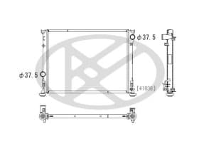 Радіатор охолодження двигуна Радіатор охолодження двигуна