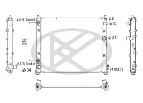 Радиатор охлаждения двигателя