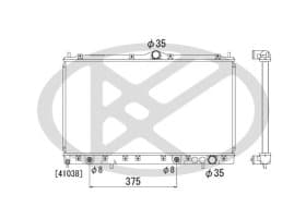 Радіатор охолодження двигуна Радіатор охолодження двигуна