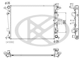 Радиатор охлаждения двигателя