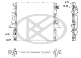 Радиатор охлаждения двигателя Радиатор охлаждения двигателя