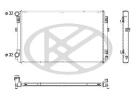 Радіатор охолодження двигуна Радіатор охолодження двигуна