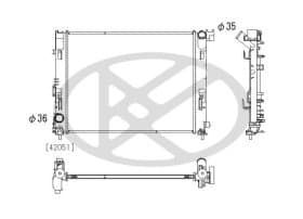 Радиатор охлаждения двигателя Радиатор охлаждения двигателя