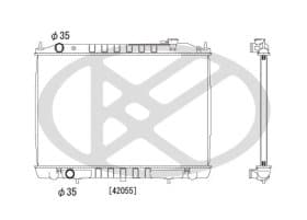 Радиатор охлаждения двигателя