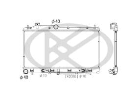 Радиатор охлаждения двигателя Радиатор охлаждения двигателя