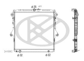 Радиатор охлаждения двигателя Радиатор охлаждения двигателя