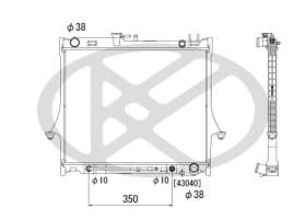 Радиатор охлаждения двигателя