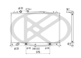Радиатор охлаждения двигателя