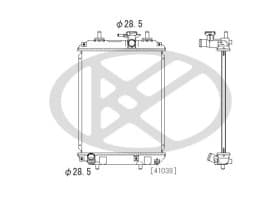 Радіатор охолодження двигуна Радіатор охолодження двигуна