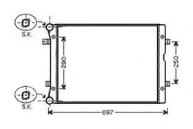 Радиатор охлаждения двигателя Радиатор охлаждения двигателя