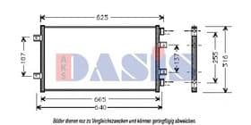 Радіатор кондиціонера Aks Dasis 082006N