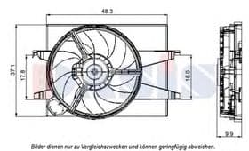 Вентилятор системи охолодження двигуна Вентилятор системи охолодження двигуна