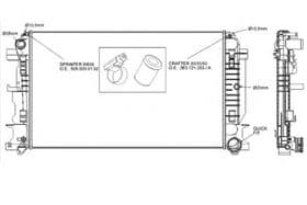 Радиатор охлаждения двигателя Радиатор охлаждения двигателя