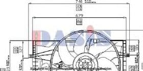 Вентилятор системи охолодження двигуна