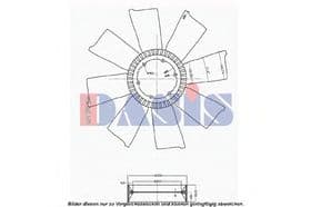 Крыльчатка вентилятора системы охлаждения двигателя