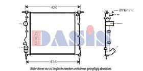 Радиатор охлаждения двигателя