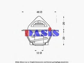 Термостат Aks Dasis 750383N