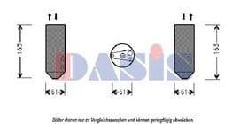 Осушитель кондиционера Aks Dasis 801650N