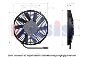 Вентилятор радіатора кондиціонера Aks Dasis 870011N