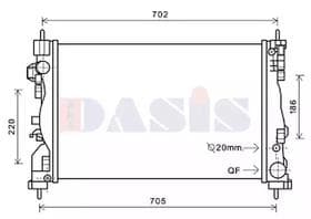 Радіатор охолодження двигуна