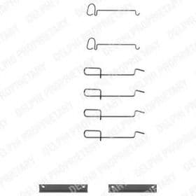 Компоненти дискових гальмівних колодок Компоненти дискових гальмівних колодок