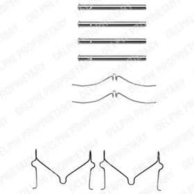 Комплектующие дисковых тормозных колодок