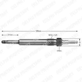 Свеча накала Delphi HDS363