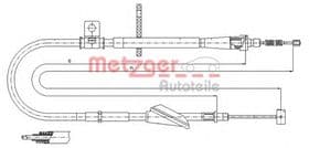 Трос ручного гальма