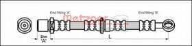 Тормозной шланг Metzger 4110200