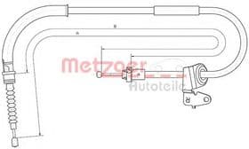 Трос ручного гальма
