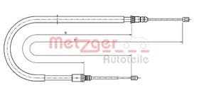 Трос ручного гальма