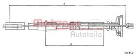 Трос сцепления Metzger 10.317