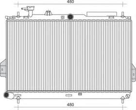 Радіатор охолодження двигуна