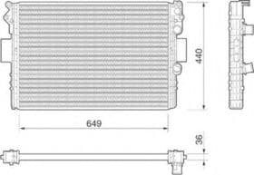 Радиатор охлаждения двигателя