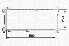 Радіатор охолодження двигуна Magneti Marelli 350213814000