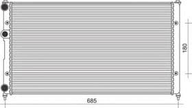 Радіатор охолодження двигуна Радіатор охолодження двигуна