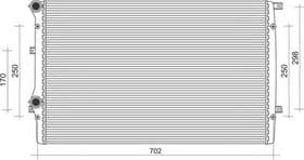 Радіатор охолодження двигуна